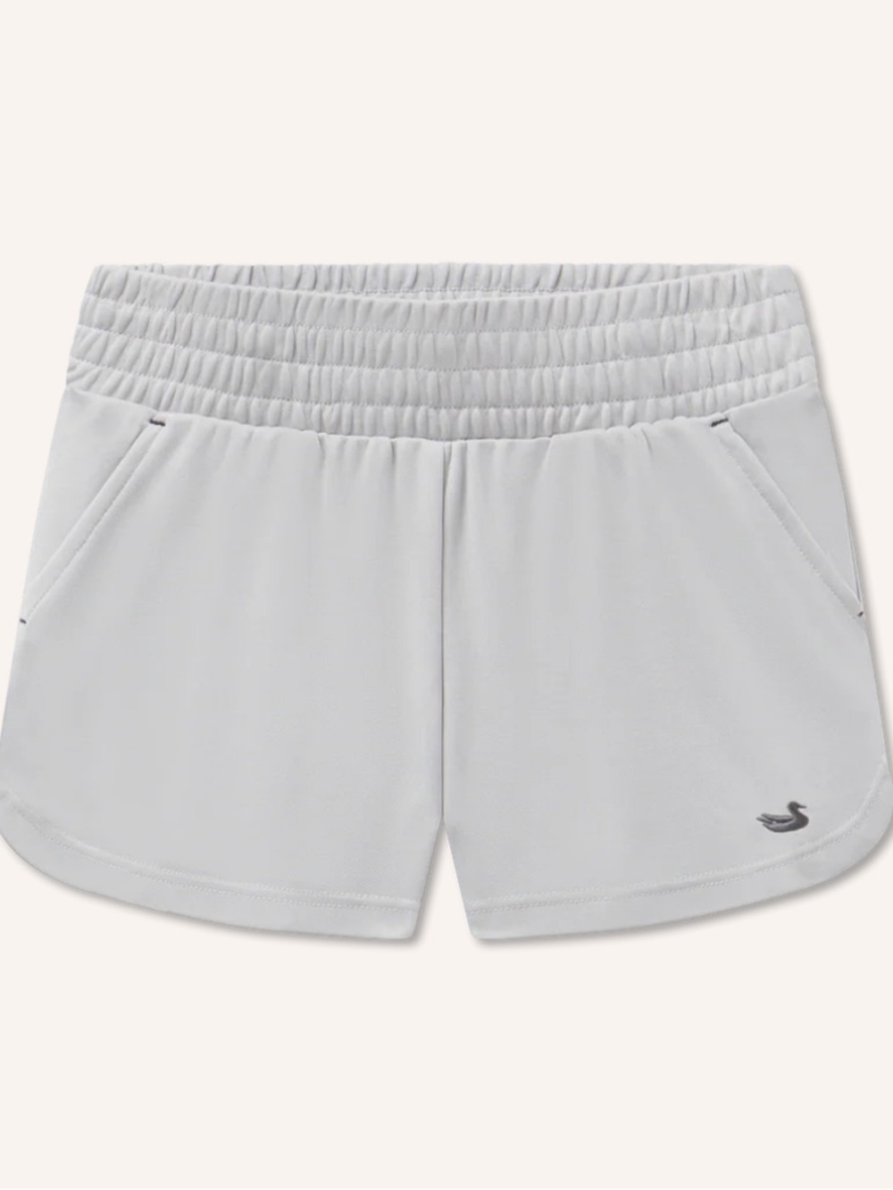 Southern Marsh Women's Claire Sandwash Shorts — Light Gray